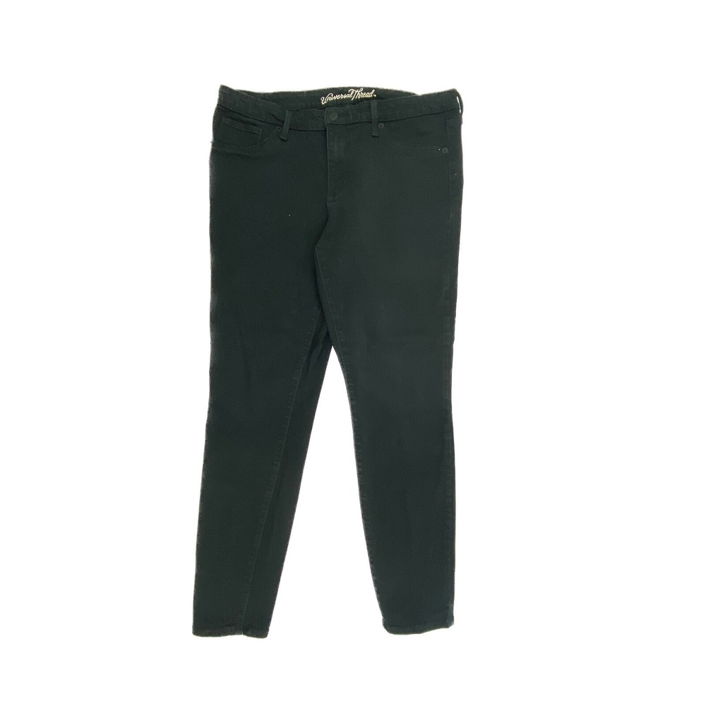 Universal Thread Mid Rise Jogging Women's size 12 Black Denim Jeans